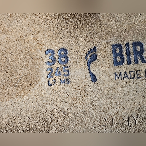 Birkenstock 38 EU 7 US Arizona Magical Metallic Midnight Sandals NEW No Box - Picture 6 of 10